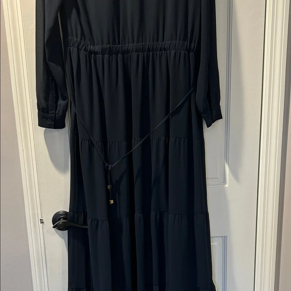 Michael Kors Midnight Blue Long Sleeve Dress y.